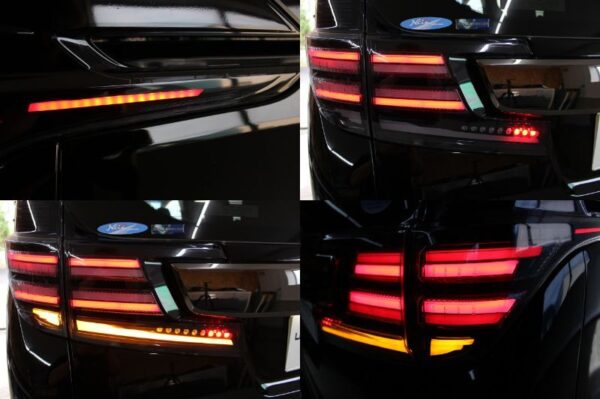 Toyota Vellfire Early 30 Series Genuine Processed Tail Lights LED Custom Design