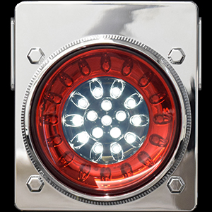 Oiran 32LED tail lamp back type clear red for reverse